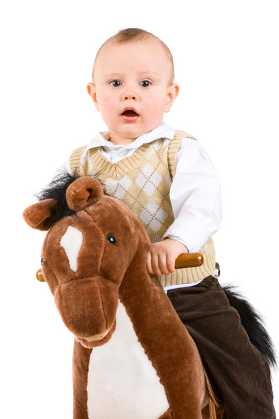 petit garçon sur le cheval
 - Photo, image