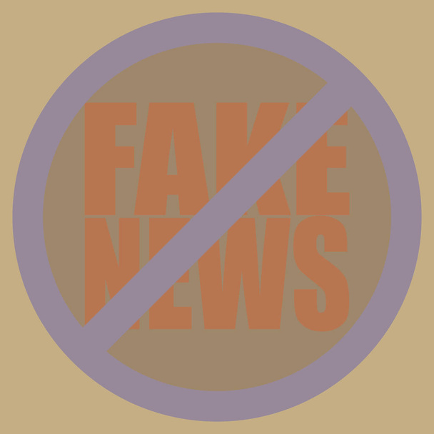 konzeptionelle nahtlose Muster mit Logo Fake News. Globale Probleme der Menschheit. - Vektor, Bild