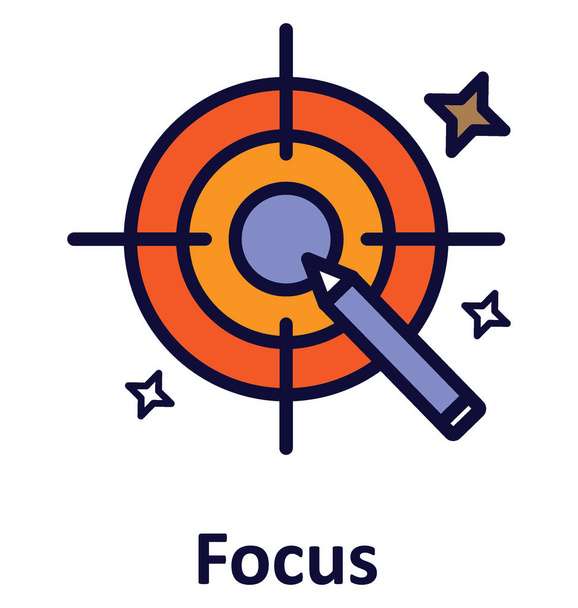 Focus Isolated Vector icon that can easily modified or edit. - Vector, Image
