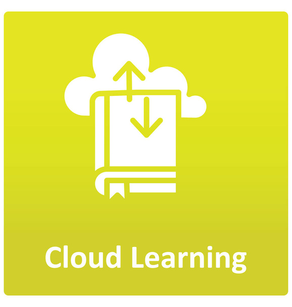Σύννεφο εικονίδιο απομονωμένες διάνυσμα μάθησης που μπορεί εύκολα να τροποποιηθεί ή να επεξεργαστείτε. - Διάνυσμα, εικόνα