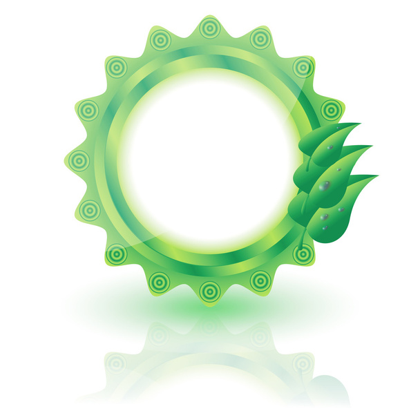 green bio label - Vector, Image