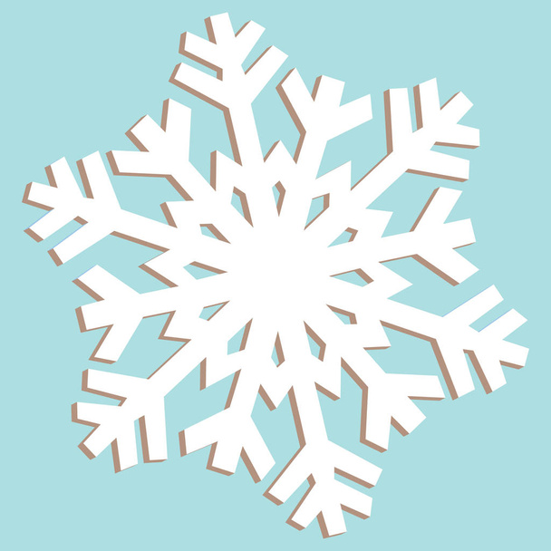 Vector de copo de nieve icono para el diseño
 - Vector, Imagen