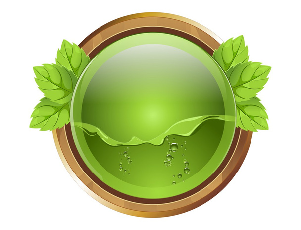 green Button - Vector, Image