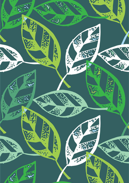 Dessiné à la main doodle motif floral fond papier peint tissu textile
 - Vecteur, image