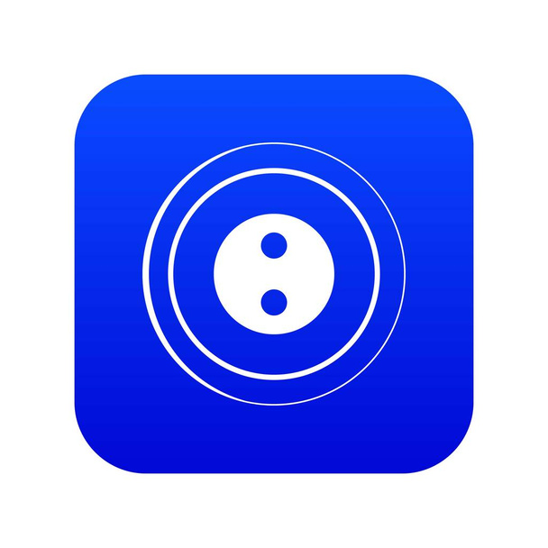 Button icon digital blue - ベクター画像