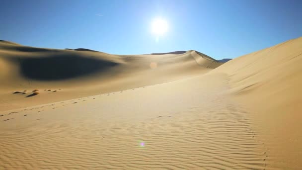 Sun over Empty Desert - Footage, Video