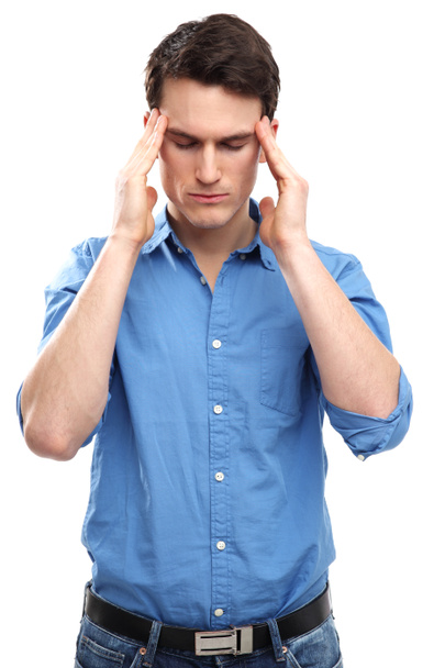 Человек с головной болью
 - Фото, изображение