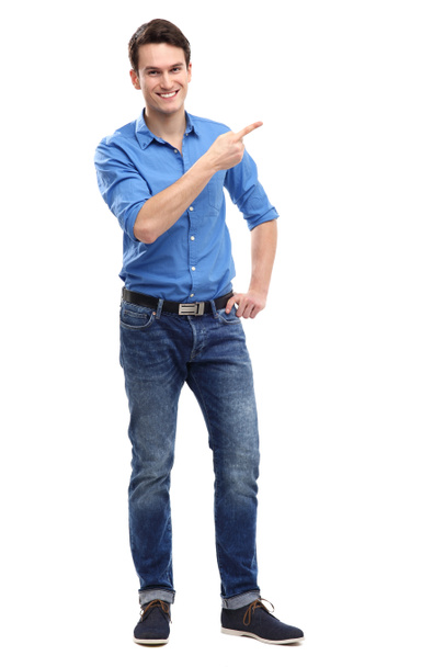 Young guy pointing - Fotó, kép