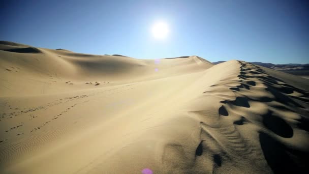 Száraz sivatagi homokdűnék - Felvétel, videó