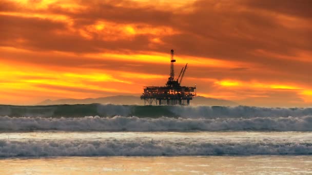 produkce fosilních paliv hlubokého moře - Záběry, video
