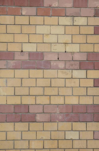 Background of brick wall in  Warsaw, Poland. - Fotoğraf, Görsel