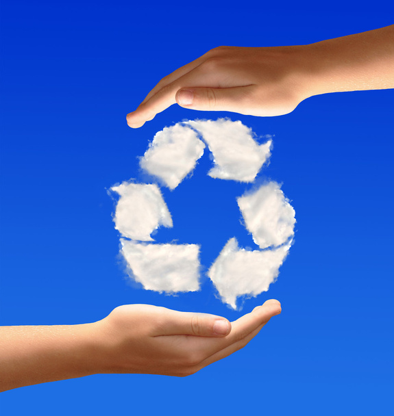 Знак переробки з хмар
 - Фото, зображення