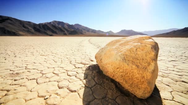 Trail From Death Valley Sailing Stones - Footage, Video