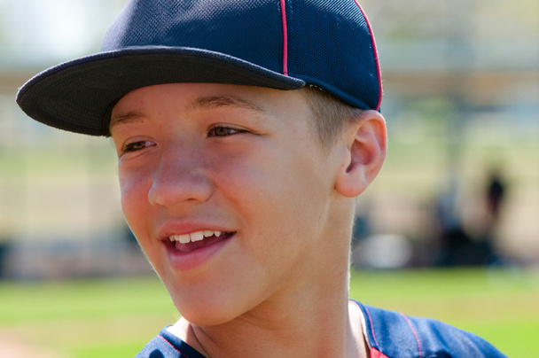 Teen Baseball boy up close - Photo, Image