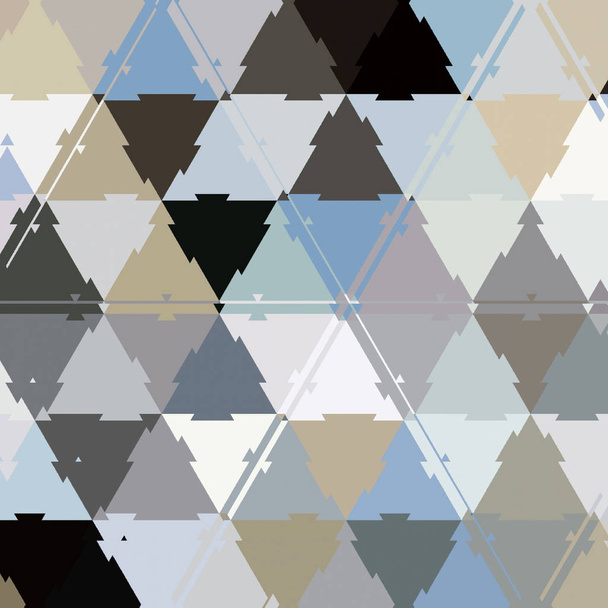 kék, szürke és világos kék háromszög patchwork minta - Fotó, kép