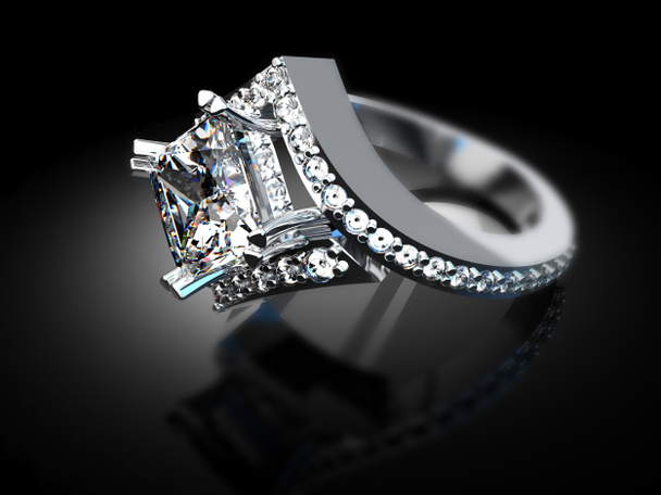 diamantový prsten - Fotografie, Obrázek
