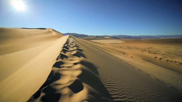 Sanddünen trockene Wüste - Filmmaterial, Video