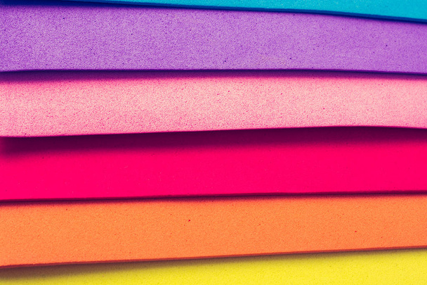 Material design colorful layers in geometric colorful overlap - Photo, Image