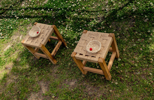 Dekorativní stolice objekt jako nábytek položky v pohledu - Fotografie, Obrázek