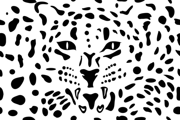 векторный узор с изображением леопарда в качестве абстрактного фона
 - Вектор,изображение