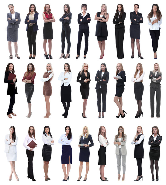 collage di donna d'affari moderna di successo. isolato su bianco - Foto, immagini