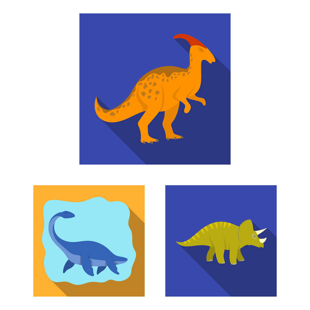 Vector illustration of animal and character sign. Set of animal and ancient  vector icon for stock. - Вектор,изображение