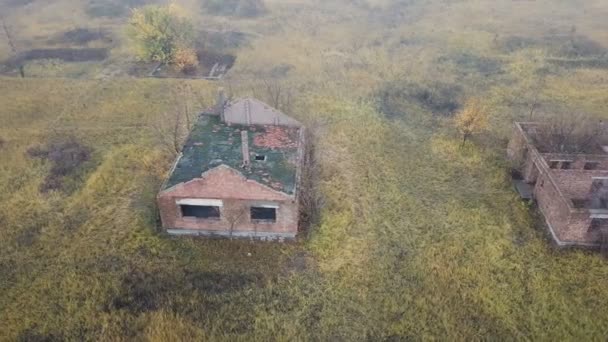 Abandoned village. Aerial survey - Footage, Video