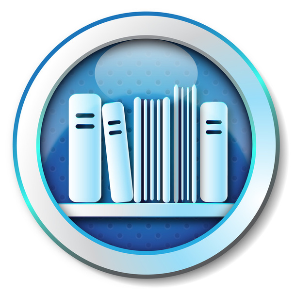 e-boek bibliotheek pictogram - Foto, afbeelding