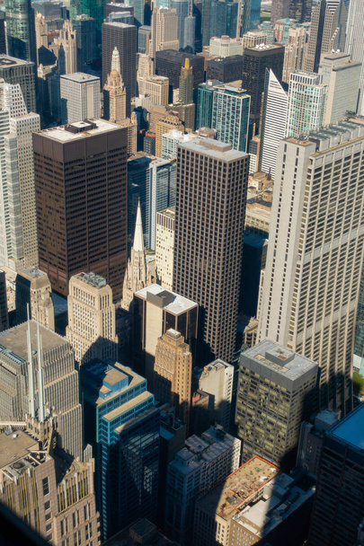 Luchtfoto van Chicago wolkenkrabbers - Foto, afbeelding