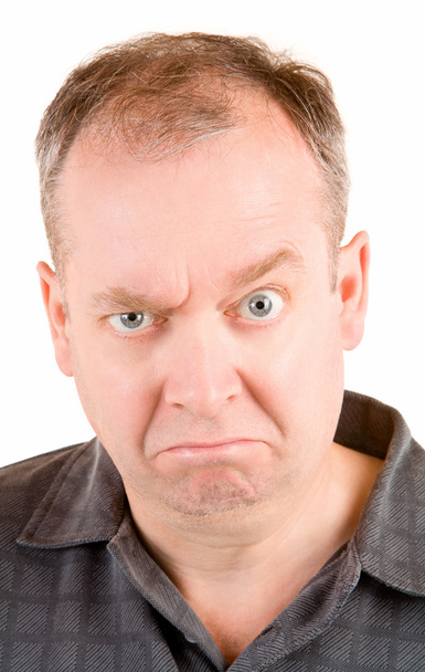 Grumpy Middle Aged Man - Photo, Image