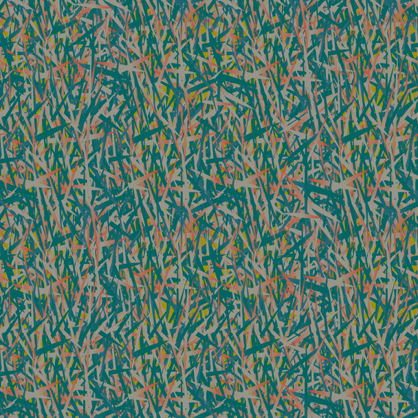 gras camouflage naadloze patroon voor de achtergrond. - Vector, afbeelding