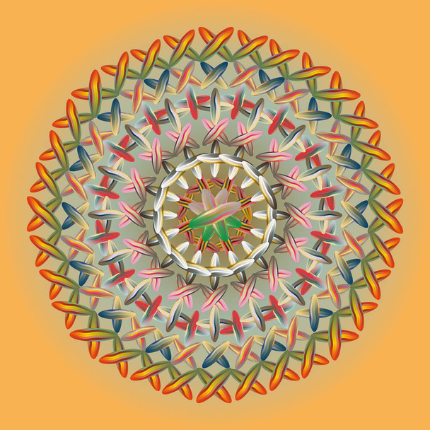 barevné šití mandala pro projektové práce - Vektor, obrázek