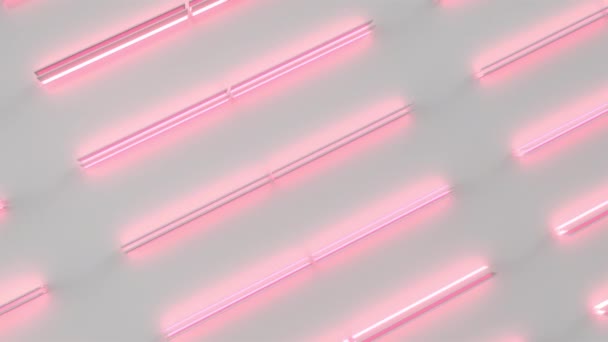 futuristischer technologischer oder industrieller Hintergrund mit rot leuchtenden Linien und Elementen. abstrakte Hintergrundschleife. 3D-Rendering-Animation - Filmmaterial, Video
