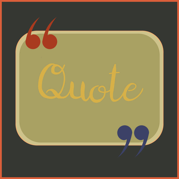 quote web element for magazine or site. - Vector, Image