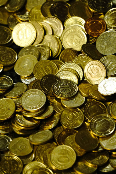 Turkish Lira Coins close up - Photo, Image
