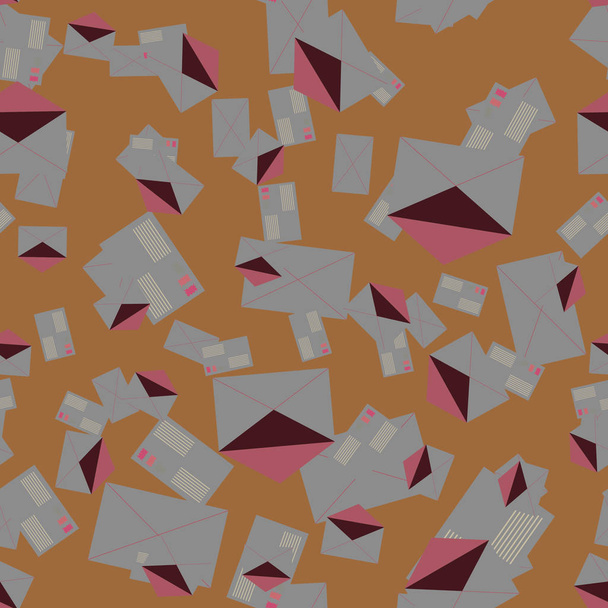 envelopes padrão sem costura, ilustração vetorial
  - Vetor, Imagem