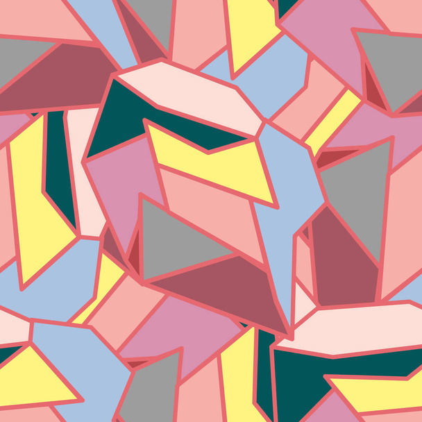 抽象的な幾何学的なカラフルなシームレスなパターン.  - ベクター画像