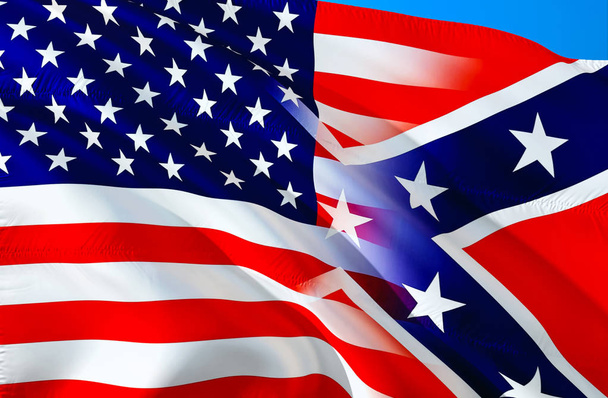 Флаг Конфедеративных Штатов Америки. Исторический национальный флаг Конфедеративных Штатов Америки. Известный как Битва Конфедератов, Мятежник, Южный Крест, флаг Дикси. Патриотический символ, знамя. Флаг CS
 - Фото, изображение