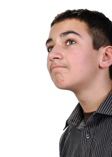 teenage boy looking up - Foto, Bild