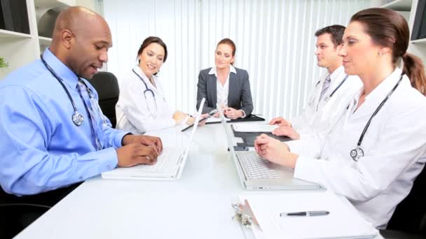 Meeting Multi Ethnic Medical Executives - Footage, Video