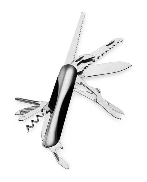 cuchillo suizo aislado en blanco
 - Foto, Imagen