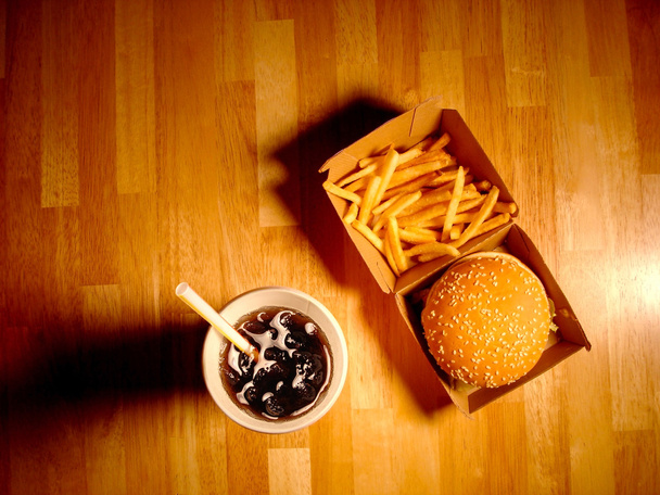 Fast-food maaltijd - Foto, afbeelding