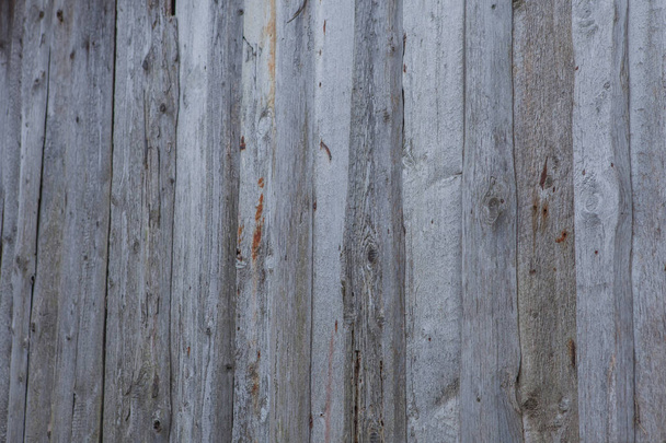 Background texture of old white painted wooden lining boards wall. - Foto, imagen