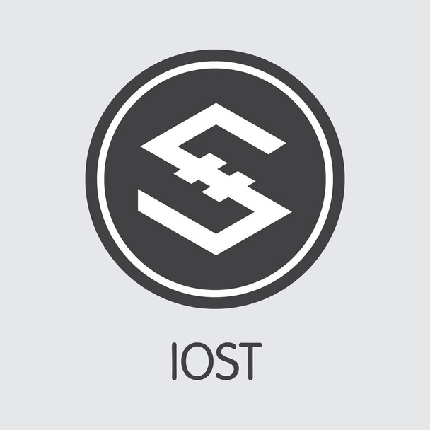 IOST - Ipsos. Логотип денег или эмблема рынка
. - Вектор,изображение
