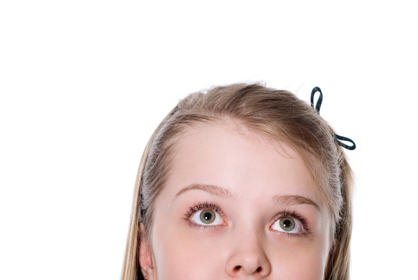 Close-up portret van een mooie tiener - Foto, afbeelding