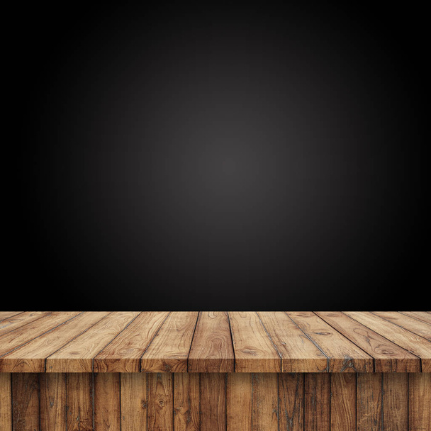 Piso de madera pizarra blanca negro - Puede escribir el texto en un espacio de pizarra
 - Foto, imagen