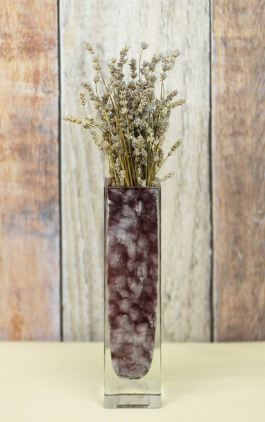 bouquet of sear lavender flowers arranged in the vase - Photo, Image