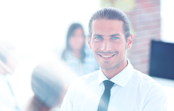 successful young business men on blurred background - Fotó, kép