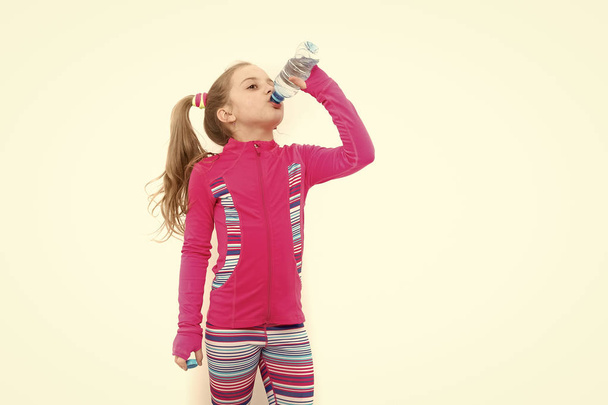 Girl drink water from bottle - Фото, зображення