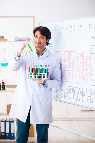Jeune chimiste travaillant dans le laboratoire  - Photo, image